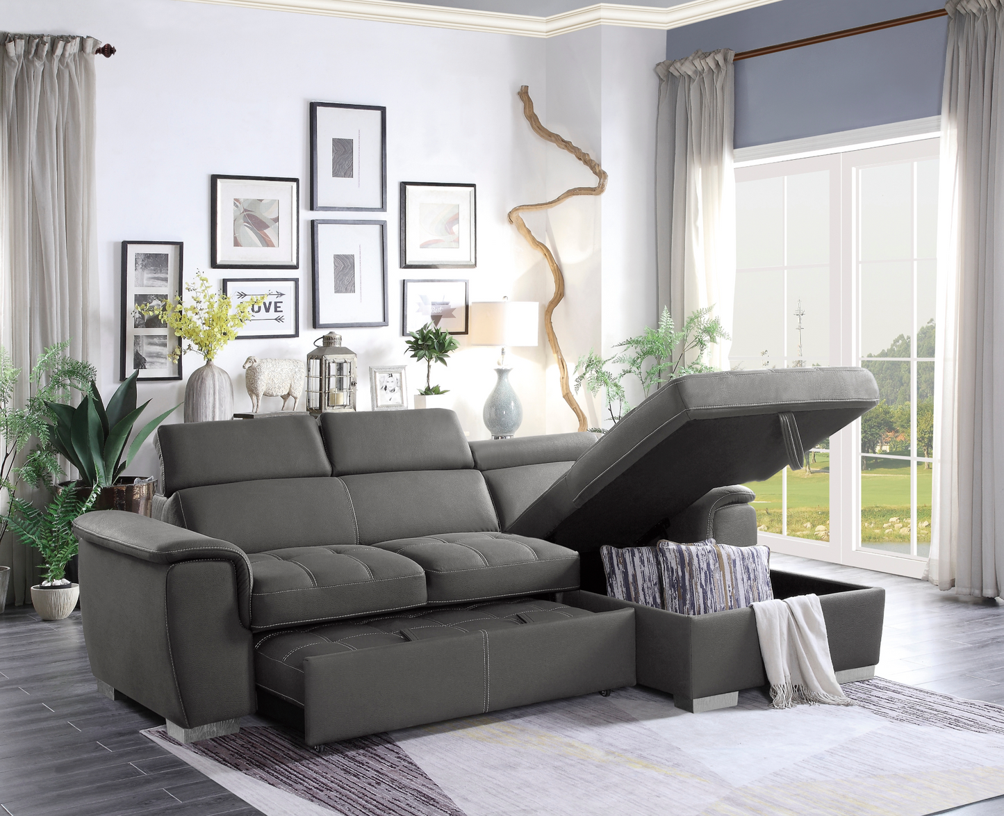 Ferriday Sectional / Bed / Storage