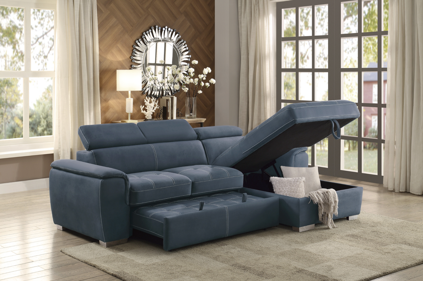 Ferriday Sectional / Bed / Storage