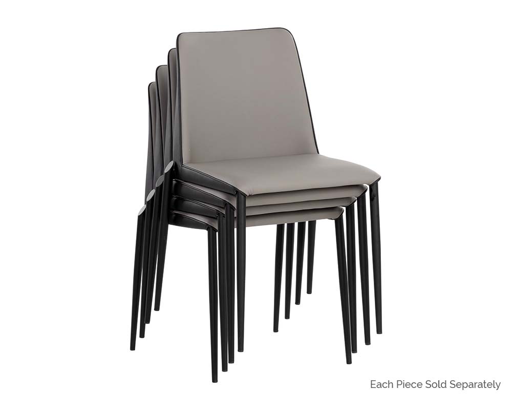 Renee Stackable Dining Chair - Black